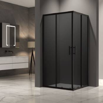 Image 1 of Inter Ceramic Душ кабина за баня Nano черна, регулируема