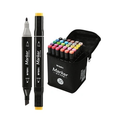 M&G Marker oboustranné sada 30 ks v tašce 453342