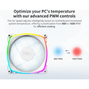 MONTECH AX120 PWM ARGB 120mm White (AX120-PWM-WH)