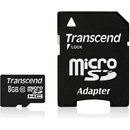 Transcend microSDHC 8GB class 10 + adapter TS8GUSDHC10