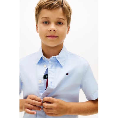 Tommy Hilfiger риза за деца от памук (KB0KB09554.128.176.PPY2)