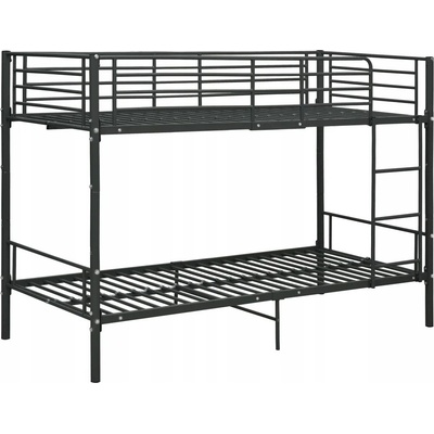Petrashop 287910 Poschoďová postel černá kov Černý