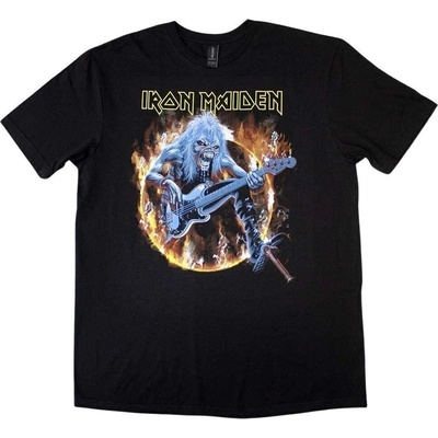 Iron Maiden tričko Fear Live Flames Black