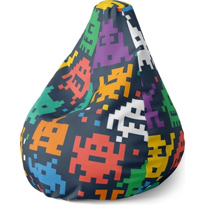 Sablio Sedací vak Pear Videohra 3 70 x 95 x 15 cm