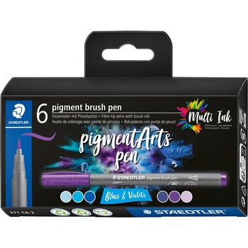Image 1 of STAEDTLER Маркери Staedtler Pigment Arts 371, 6 цвята, 371 c6-2 (31652-А-371 C6-2)