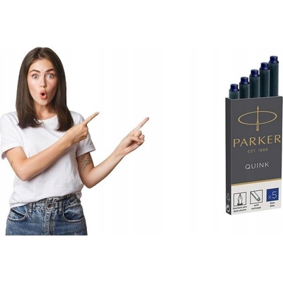 Parker Inkoustové bombičky modré 1502/0150384 5 ks – Zboží Živě