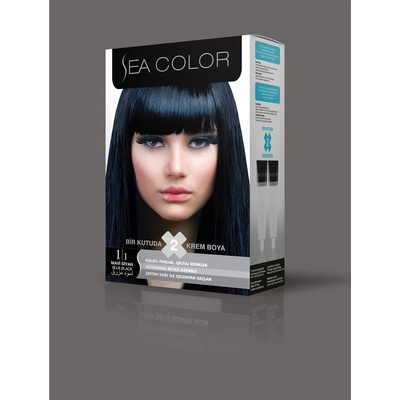 LILA Cosmetics Турска крем боя за коса Sea Color 1.1 Blue Black