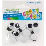 Craft with fun Decorative Eyes Ornament 18mm 24el