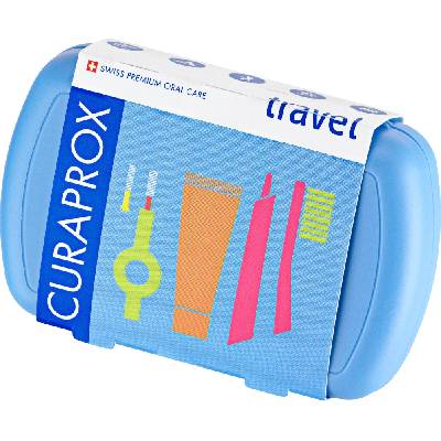 CURAPROX Travel Set четка за зъби и паста за зъби - Blue