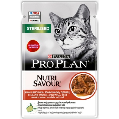 Purina Pro Plan Cat Sterilised hovězí 26 x 85 g