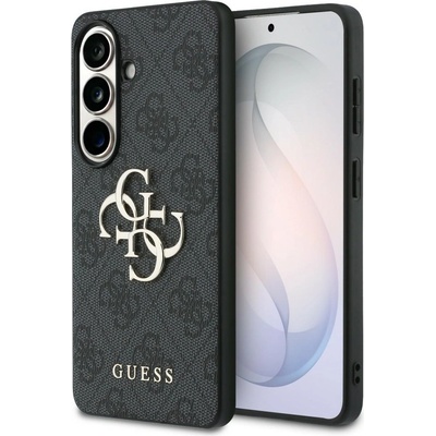 GUESS PU 4G Metal Logo Case за Samsung Galaxy S26 Grey