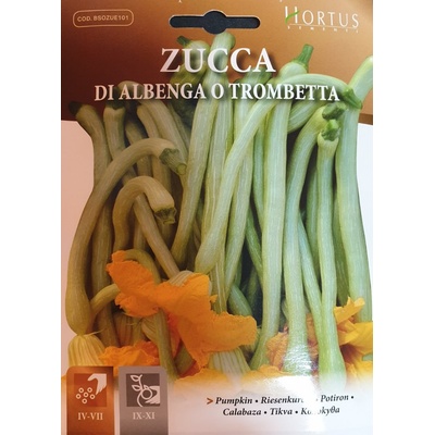 Hortus Тиква Албенга Tромпет (дълга, ядливи цветове) Trombetta di Albenga
