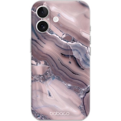 ERT GROUP Калъф Abstract за iPhone 16, Розов мрамор (BPCABS1945)