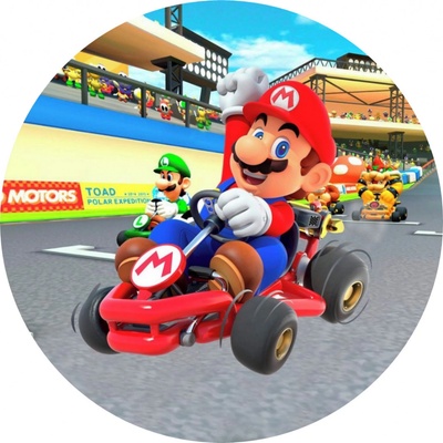 Jedlý papír SUPER MARIO - MOTOKÁRA ● URČENÍ: OBRÁZEK NA DORT – Zbozi.Blesk.cz