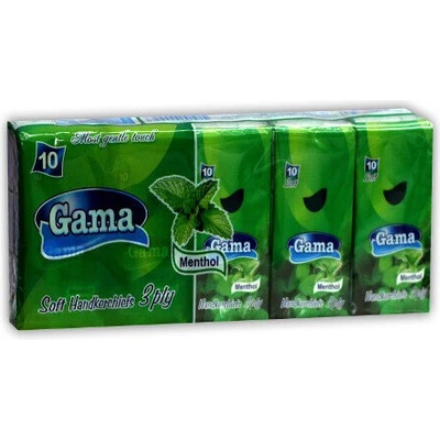 Gama Гама носни кърпи 10бр. мента (00000223)