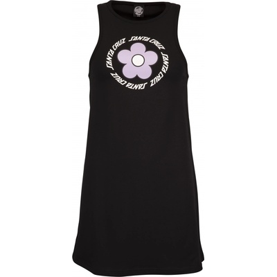 Santa Cruz Daisy Ring Dot Dress Black