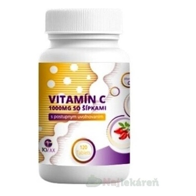 Tozax Vitamin C 1000 mg se šipkami s postupným uvolňováním 120 tablet