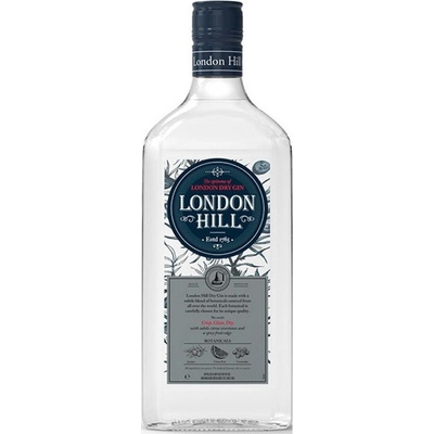 London Hill Dry Gin 43% 1 l (holá láhev)
