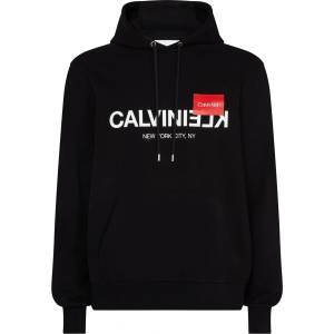 Calvin Klein Суичър Calvin Klein Text Reverse Logo Hoodie - Calvin Black - sportihobi - 350,07 лв