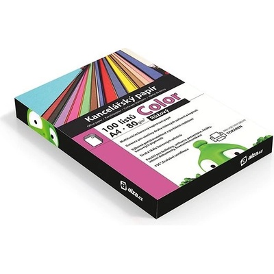 Alza Color A4 růžový 80g 100 listů