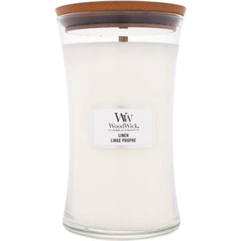 WoodWick Linen 610 g ароматна свещ