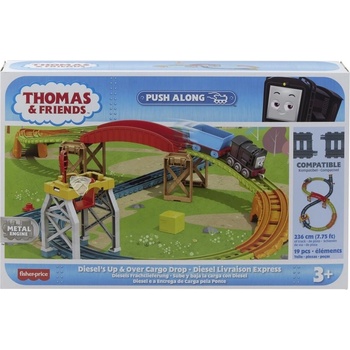 Mattel Игрален комплект ДИЗЕЛ Thomas & Friends Diesel' s Up & Over Cargo Drop Set от серията TrackMaster, HPM62