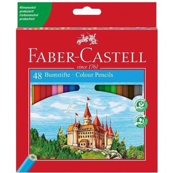 Faber-Castell Цветни моливи Замък, 48 цвята (1015120185)