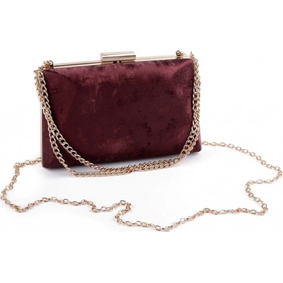 Kabelka listová kabelka semišová bordó