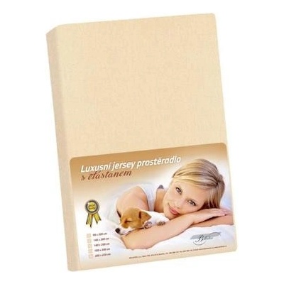 Bellatex plachta jersey s elastanom béžová 90x200