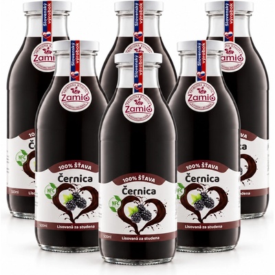 Zamio Černica 100% šťava 6 x 500 ml