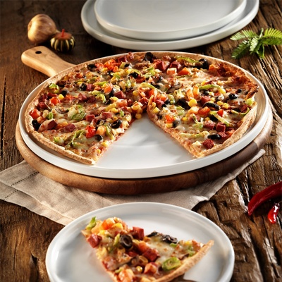 Kutahya Porselen Kutahya ЧИНИЯ ЗА ПИЦА tavola ? 33cm. x 2, 11cm. БЯЛА (hr33pt00)