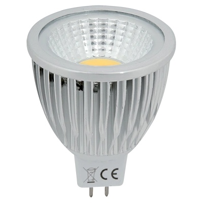 Ledcob 5w gu5, 3 12v ac/dc ТОПЛО БЯЛ (99led573)