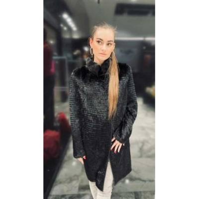 Max Original Leather Kabát z pravej norky 779L black