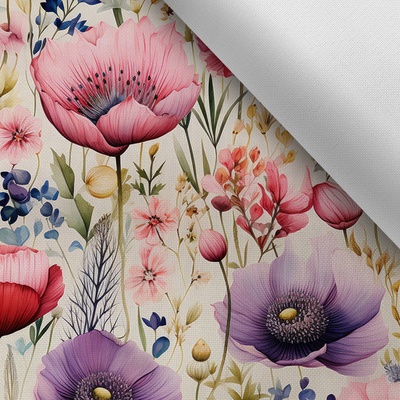 Takoy Látka s potiskem nepromokavý polyester TD/NS květiny Marína