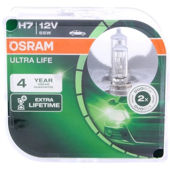 Image 1 of OSRAM ULTRA LIFE H7 55W 12V 2x (64210ULT-HCB)