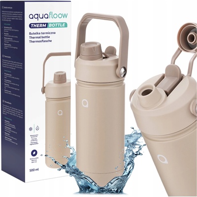 AquaFloow termoska ThermBottle 500 ml béžová