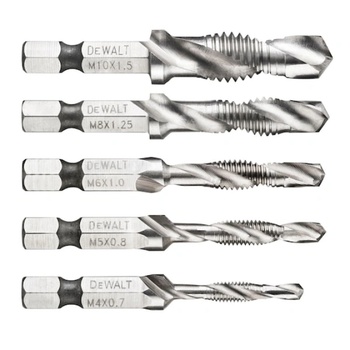 DEWALT Накрайник за битове, самонарезен, 5 бр. , m4, m5, m6, m8, m10