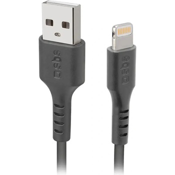 SBS TECABLEUSBIP589K USB-A - Lightning Cable 1m MFi Certified - Черен (TECABLEUSBIP589K)