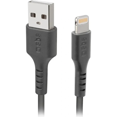 SBS TECABLEUSBIP589K USB-A - Lightning Cable 1m MFi Certified - Черен (TECABLEUSBIP589K)