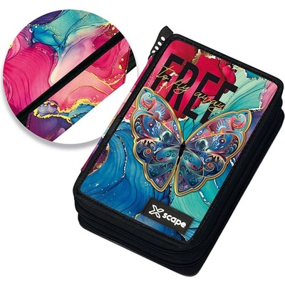 Graffiti Ученически несесер с пособия Graffiti Xscape - Butterfly (259331)