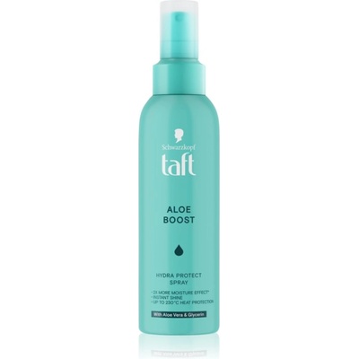 Schwarzkopf Taft Aloe Boost хидратиращ спрей за коса за топлинно третиране на косата 150ml