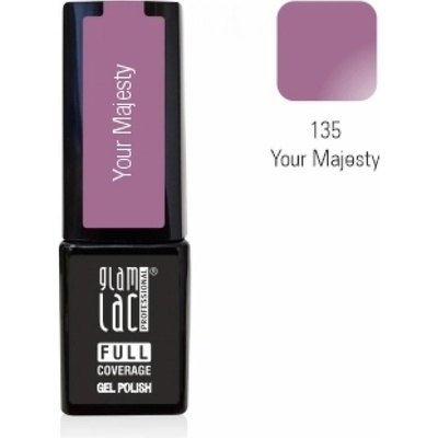 GlamLac Gel lak fialový 135 Your Majesty 6 ml