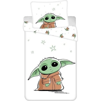 Jerry Fabrics povlečení Star Wars BABY YODA 140x200 70x90