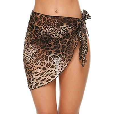 Plážová sukně Chiffon S288 leopard