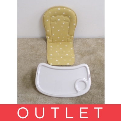 PETITE&MARS Potah sedáku a podnos Gusto Ochra Crowns