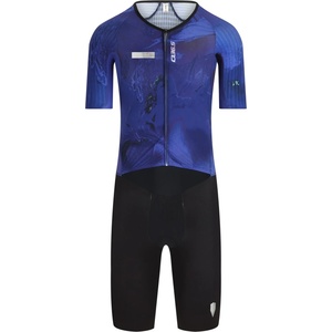 Q36.5 Мъжки скин за колоездене Q36.5 Dottore Speed TRI Skinsuit Casper Stornes Cycling skinsuit - Lava Blue - размер XXS (002-4137-0111)