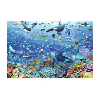 Ravensburger Пъзел Ravensburger - Цветен подводен свят, 3000 части