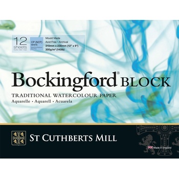 St Cuthberts Mill Bockingford C. P. Block Скицник 12 31 x 23 cm 300 g White (T46930001011C)