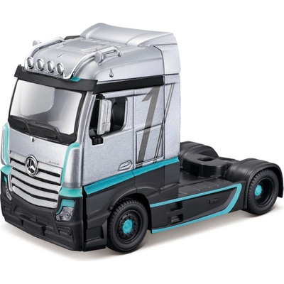 Bburago MB Actros Gigaspace stříbrná 1:43