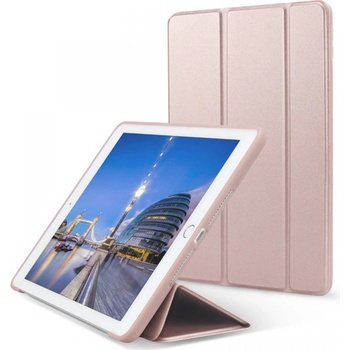 SES 2v1 Smart flip cover + zadní silikonový ochranný obal pro Apple iPad 9.7" 2018 6. generace růžový 6762